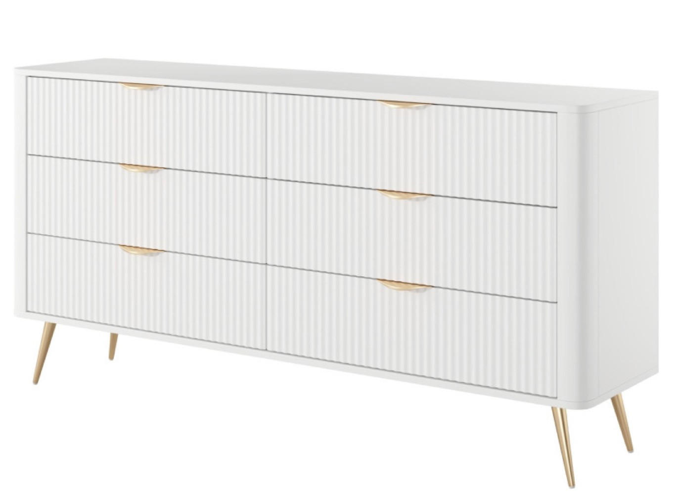 SIDEBOARD Weiss Lena - Weiß, Holzwerkstoff (163.2/81.2/38cm) - Sepro Meble