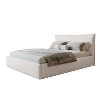 BETT 90x200 - Polsterbett mit Bettkasten und Metallrahmen - Modern Betten - Kuscheliger Catch-Me-Stoff - Kollektion Verona - Weiß - Weiß, Holz/Textil (90/200cm) - Alpi-Möbel