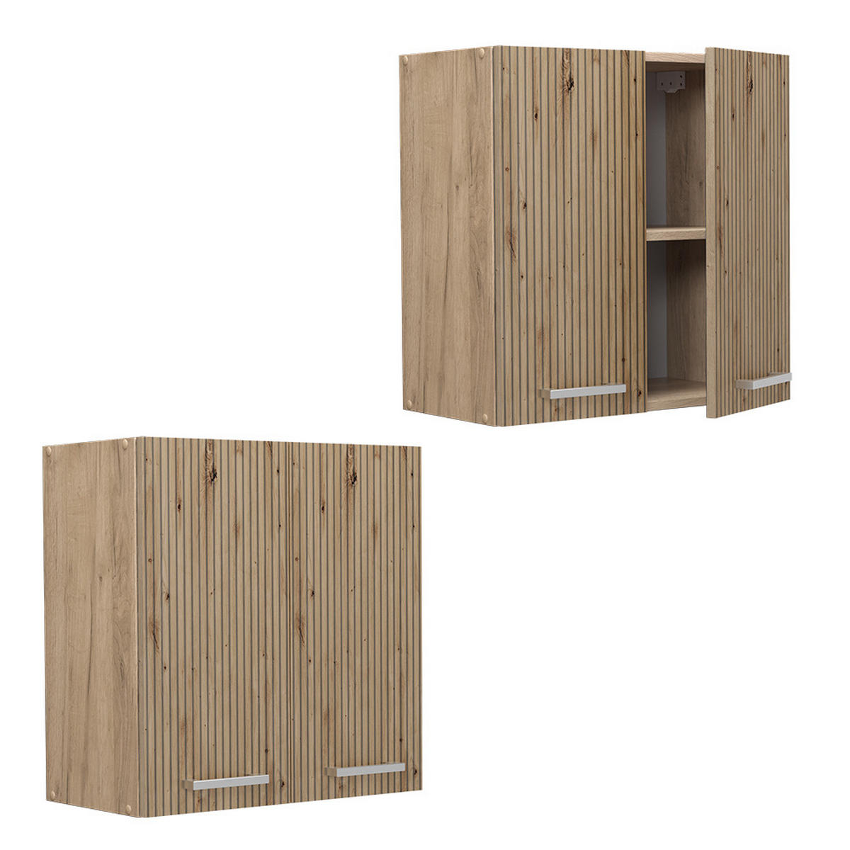 HÄNGESCHRANK R-Line Artisan-Eiche 60 cm - Eiche Wotan/Eiche Artisan, Holzwerkstoff (60/60/31cm) - Vicco