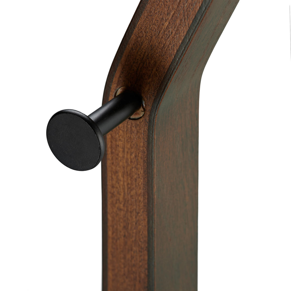GARDEROBENSTÄNDER - Schwarz, Holz/Metall (30/173/25cm) - Relaxdays