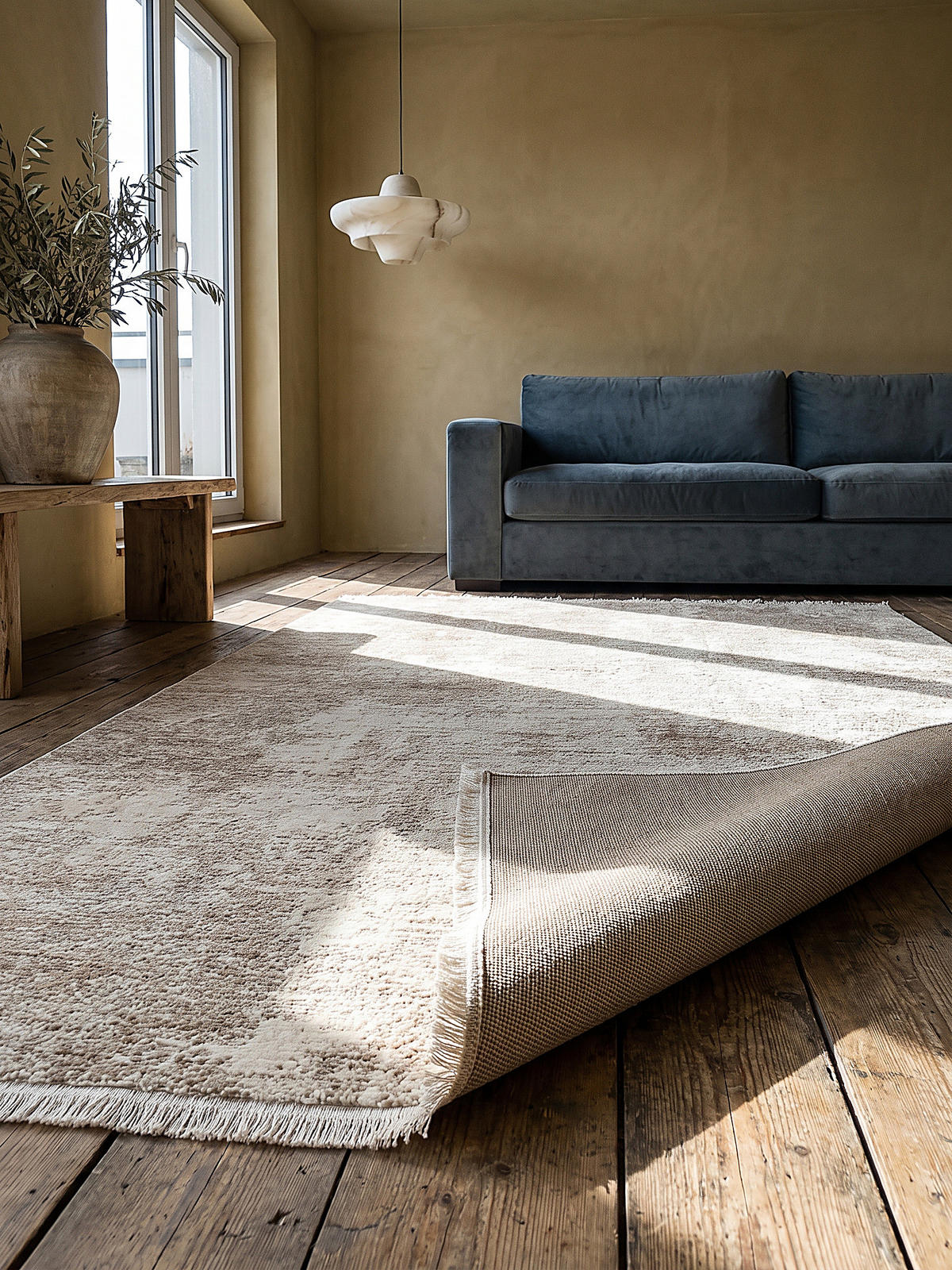 KURZFLORTEPPICH Abstrakt SCRIVIA Polypropylen Beige 160 x 230 cm - Beige, Textil (160/230cm) - KADIMA DESIGN