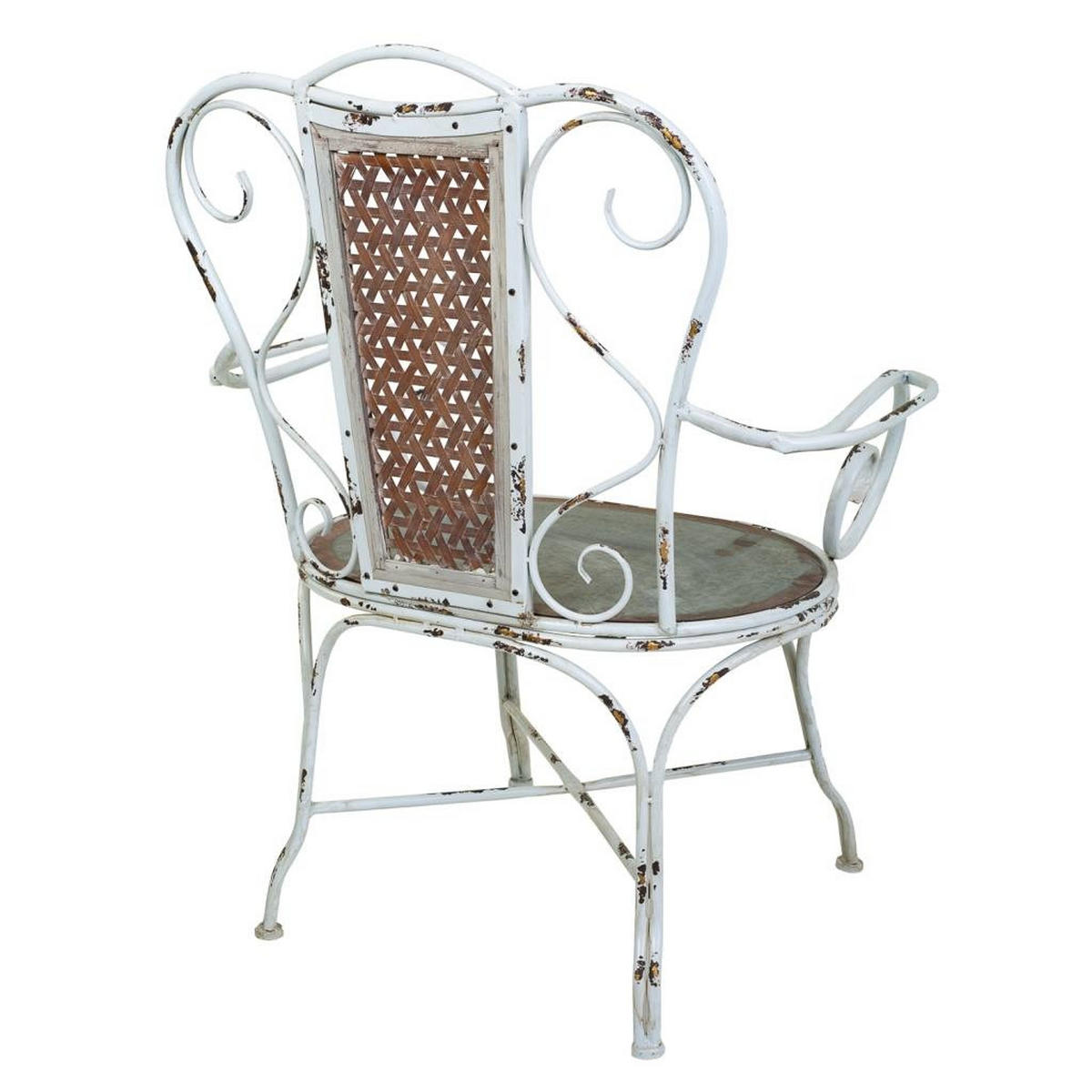 SESSEL aus Metall, 76x59x95cm - Grau, Metall (75.5/95/59cm) - Wanderlust