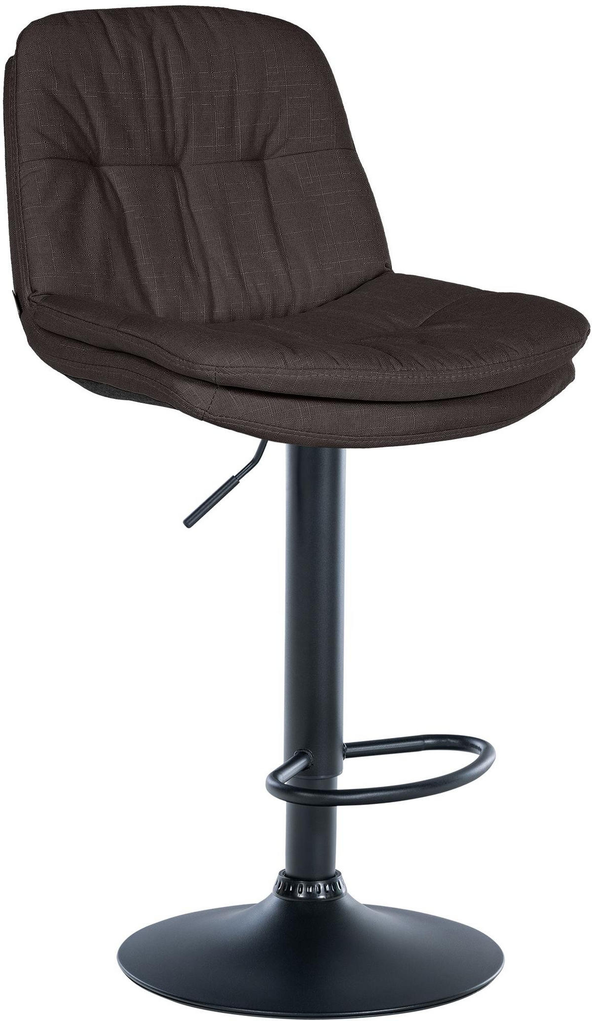 BARHOCKER Stoff dunkelgrau - Dunkelgrau/Schwarz, Textil (46/92/54cm) - CLP
