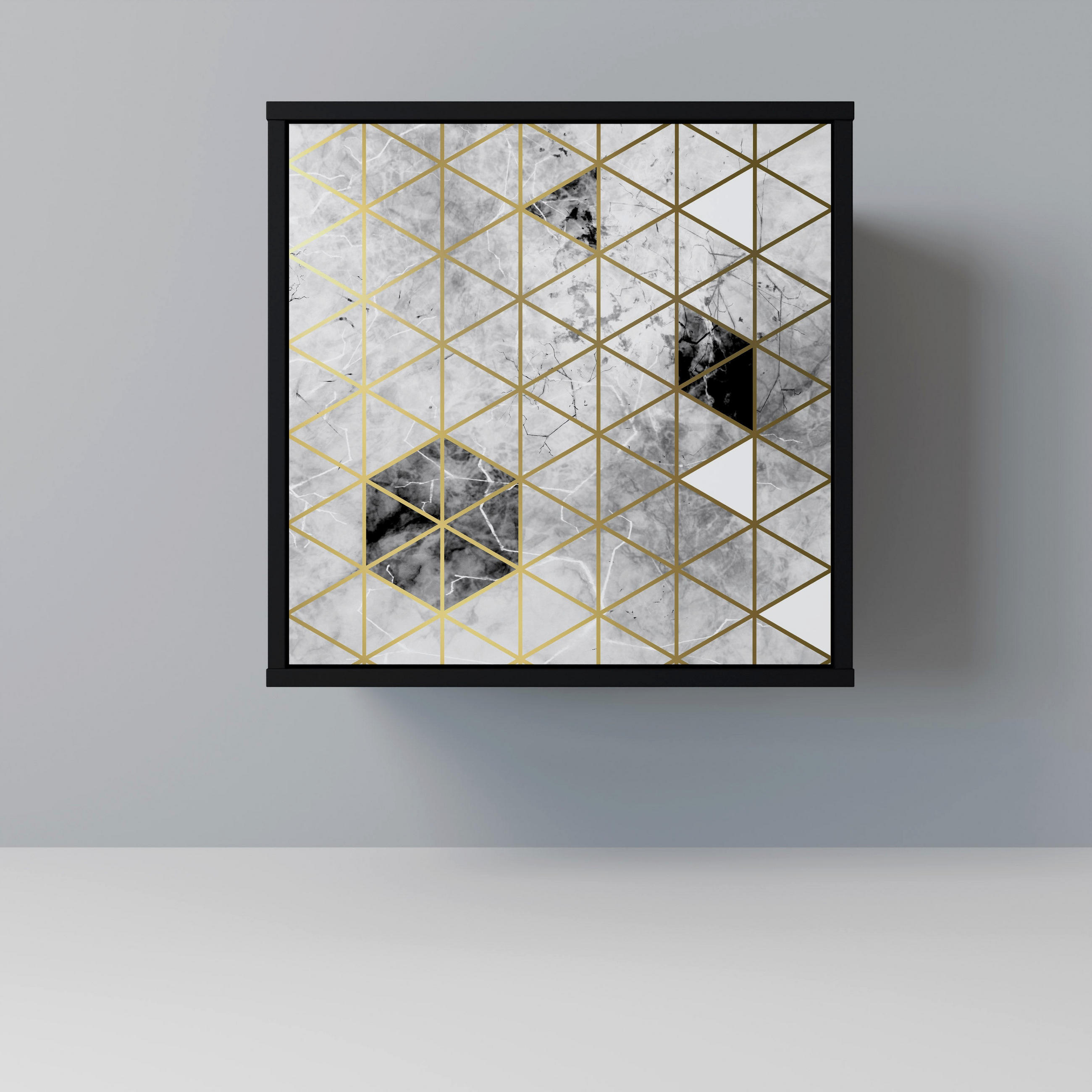 SpaceRebels Sideboard Schwarz 57.5x57.5x42 cm