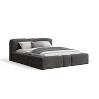 POLSTERBETT Monte140x200 cm- Bettkasten und Stauraum - Doppelbett mit Stabilem Metallrahmen - Anthrazit - Anthrazit, Holzwerkstoff (140/200cm) - Chilly