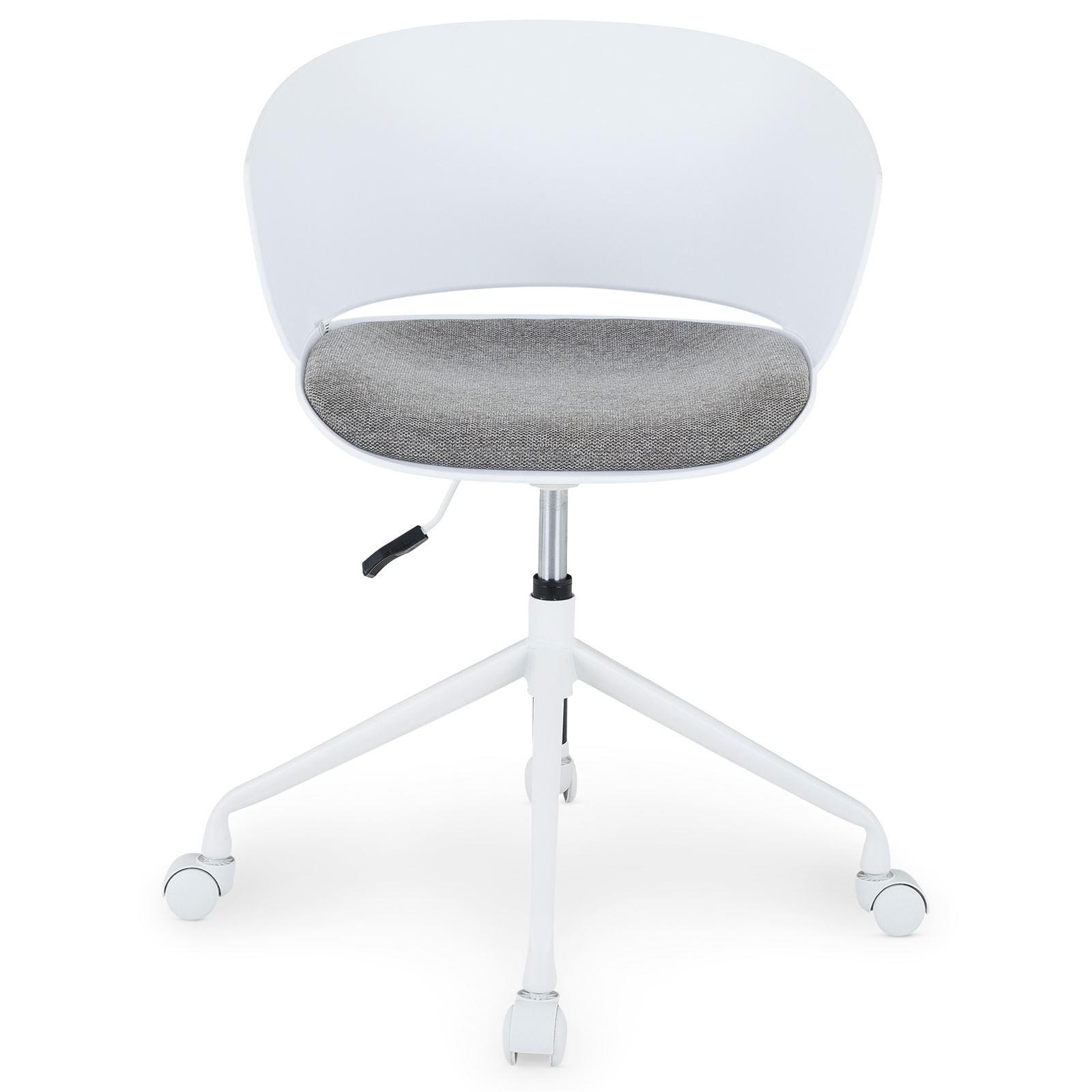 DREHSTUHL DAGMA weiß/grau - Weiß/Grau, Textil/Metall (59/82/57cm) - IDIMEX