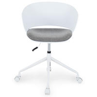 DREHSTUHL DAGMA weiß/grau - Weiß/Grau, Textil/Metall (59/82/57cm) - IDIMEX