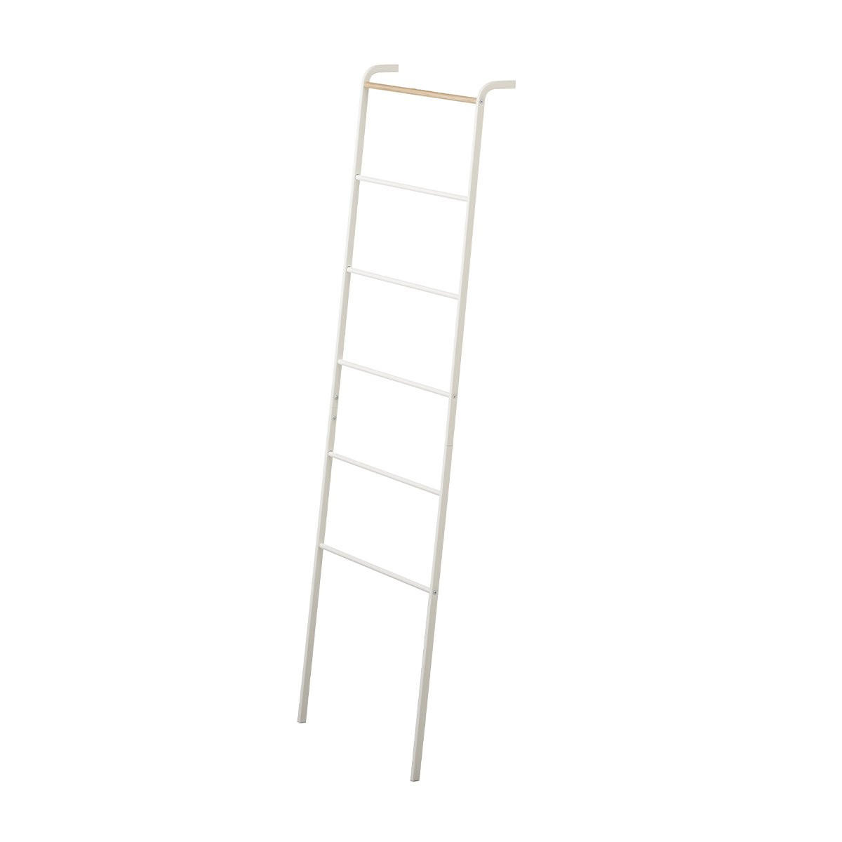 HANDTUCHLEITER mit 6 Sprossen - H160 cm - Weiß, Metall (24/160/45cm) - Yamazaki