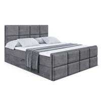 BOXBETT NOVA-Z - 120 x 200 - H4 - Dunkelgrau - Dunkelgrau, Holzwerkstoff (120/200cm) - ALTDECOR
