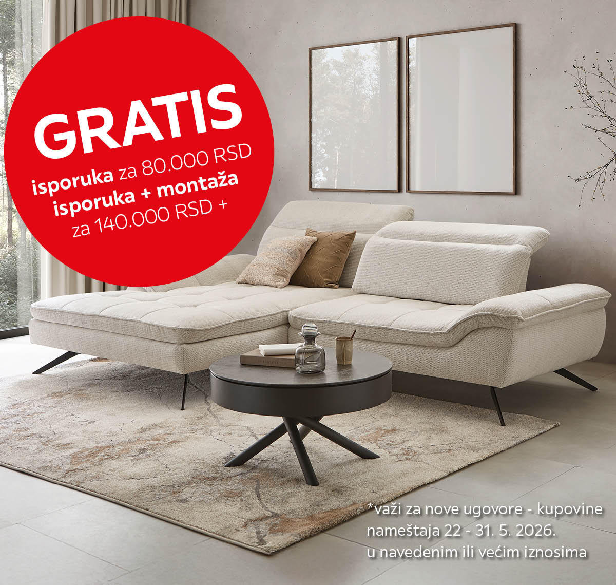 besplatna isporuka u Lesnina XXXL