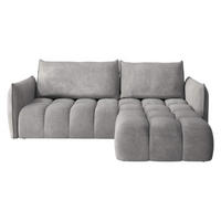 ECKSOFA Marsala, Seite: Rechts - Schwarz/Grau, Holz/Kunststoff (245/167cm) - MIRJAN24