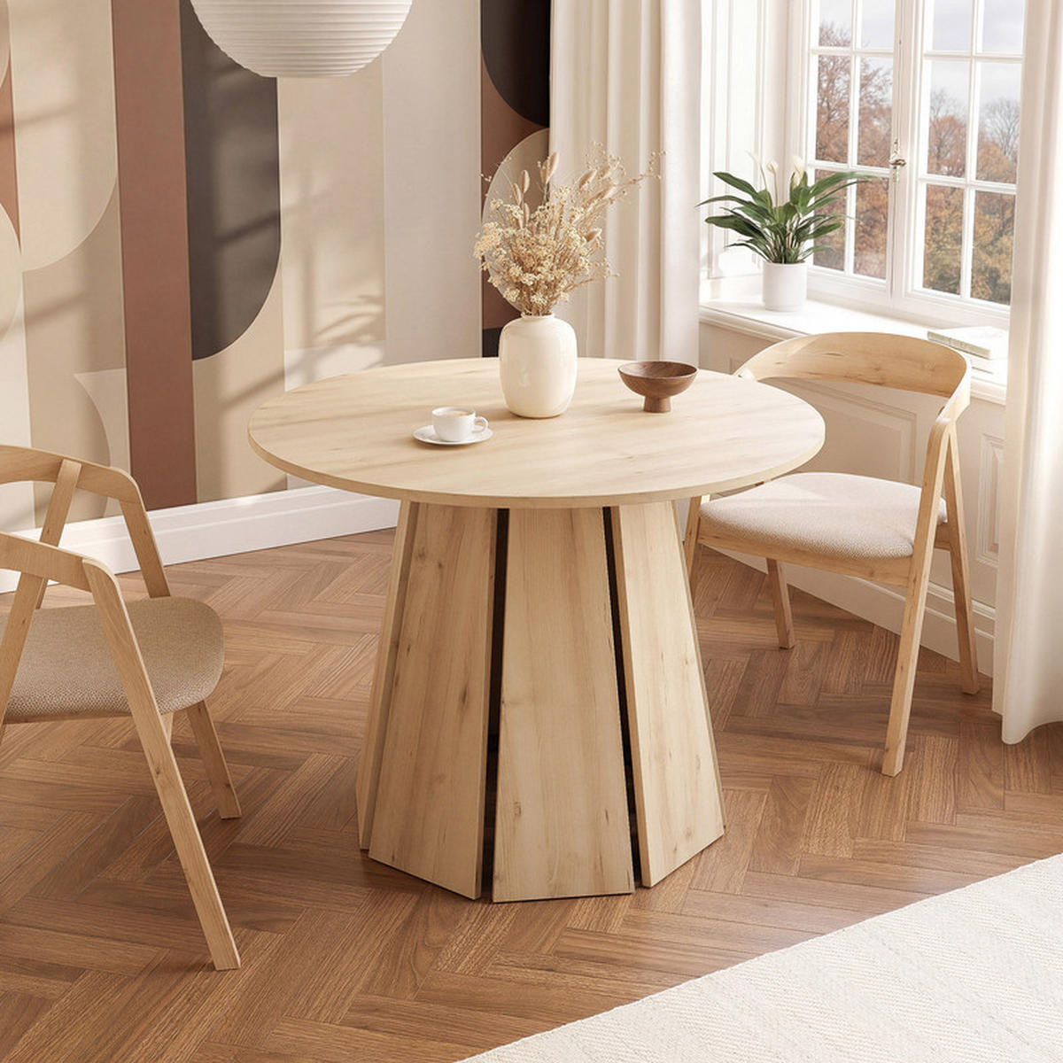 ESSTISCH VERDA 100/76 cm Scandic-Buche - Buchefarben, Holzwerkstoff (100/100/76cm) - Idohome