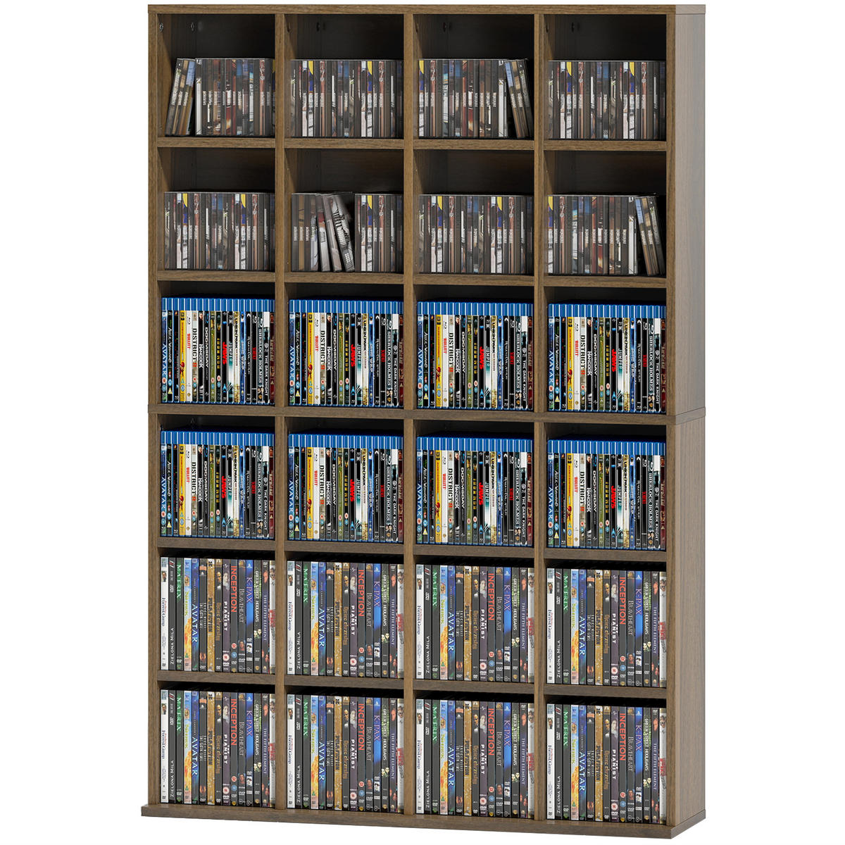CD-REGAL DE-14505 mit verstellbaren Böden Braun - Braun, Holzwerkstoff (20/130.5/89cm) - ComfortXL