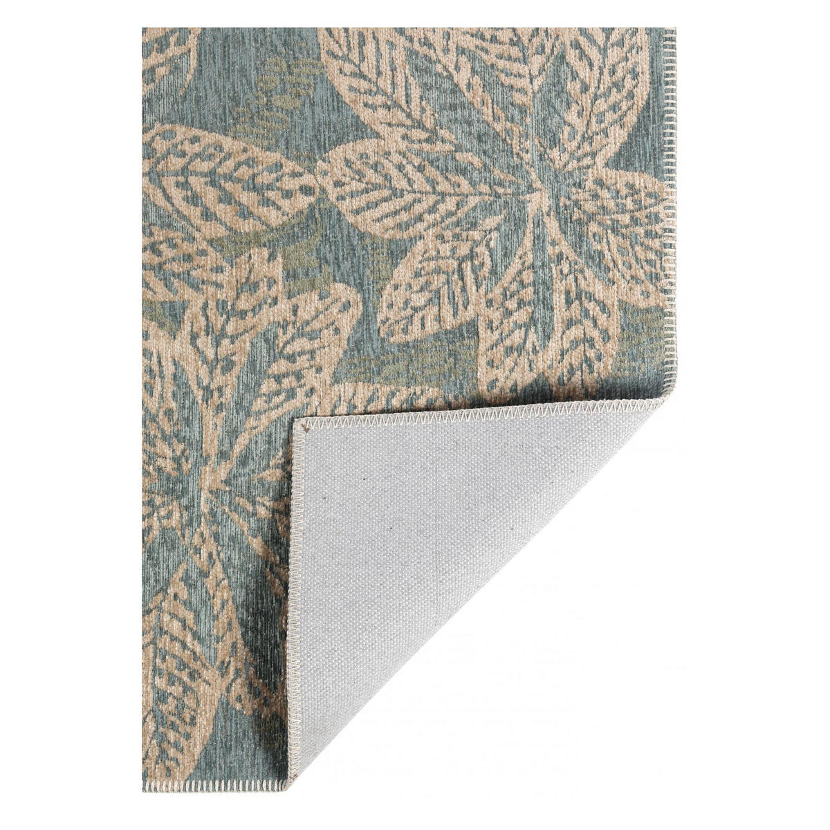 RECYCELTER OUTDOOR-TEPPICH Ariane stahlgrau 80 x 200 cm - Edelstahlfarben, Textil (80/200cm) - Vivaraise