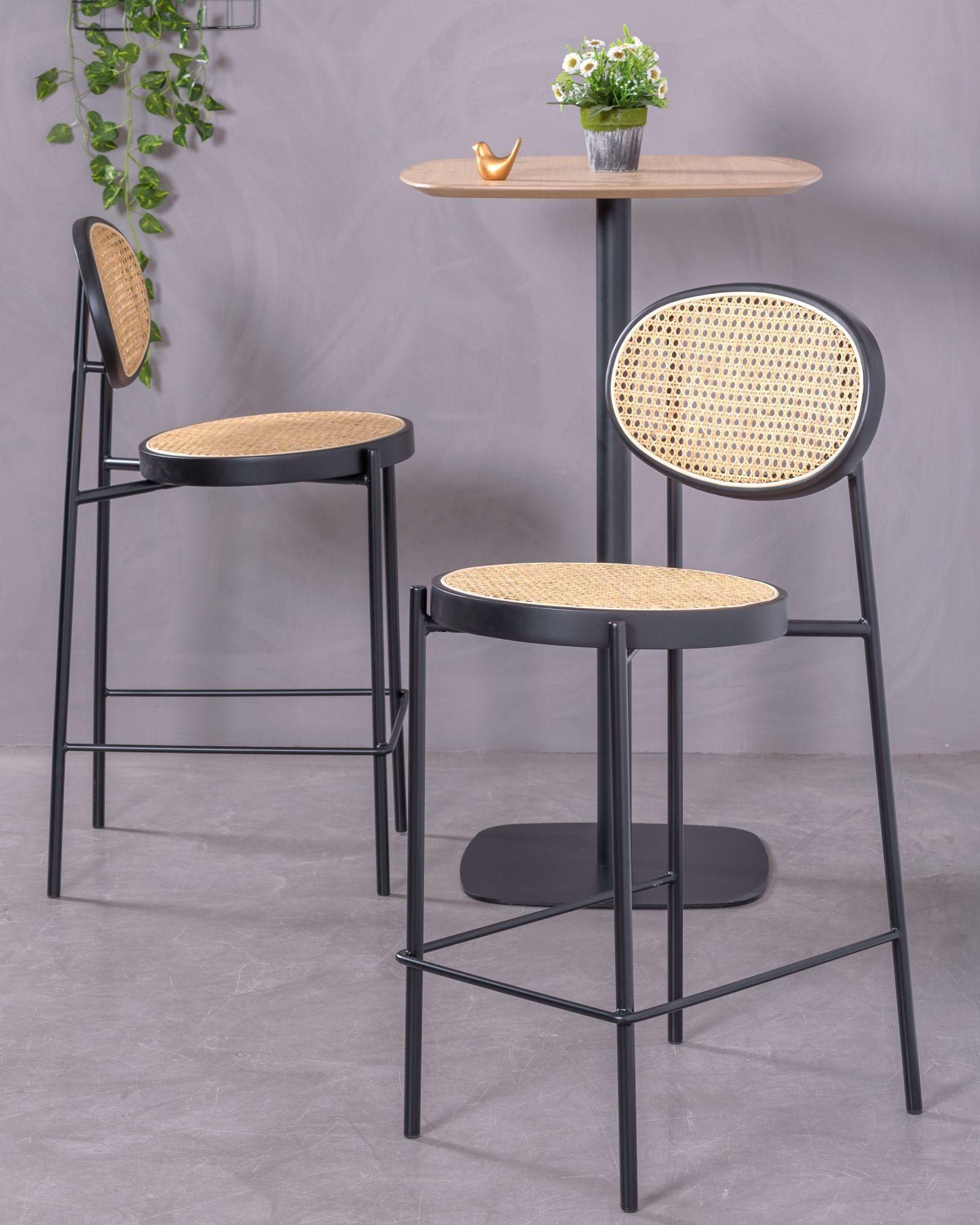 HOCKER Holz Schwarz - Schwarz, Holz (40/95/48cm) - Nest Dream