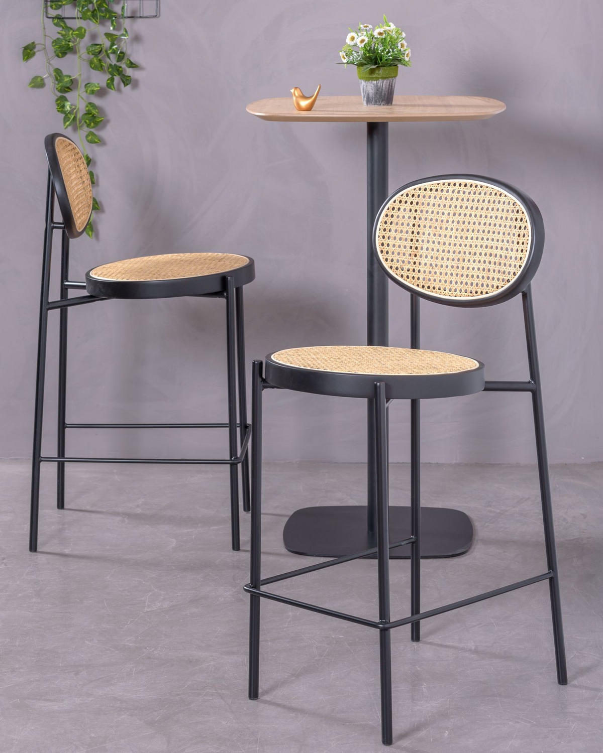 HOCKER Holz Schwarz - Schwarz, Holz (40/95/48cm) - Nest Dream