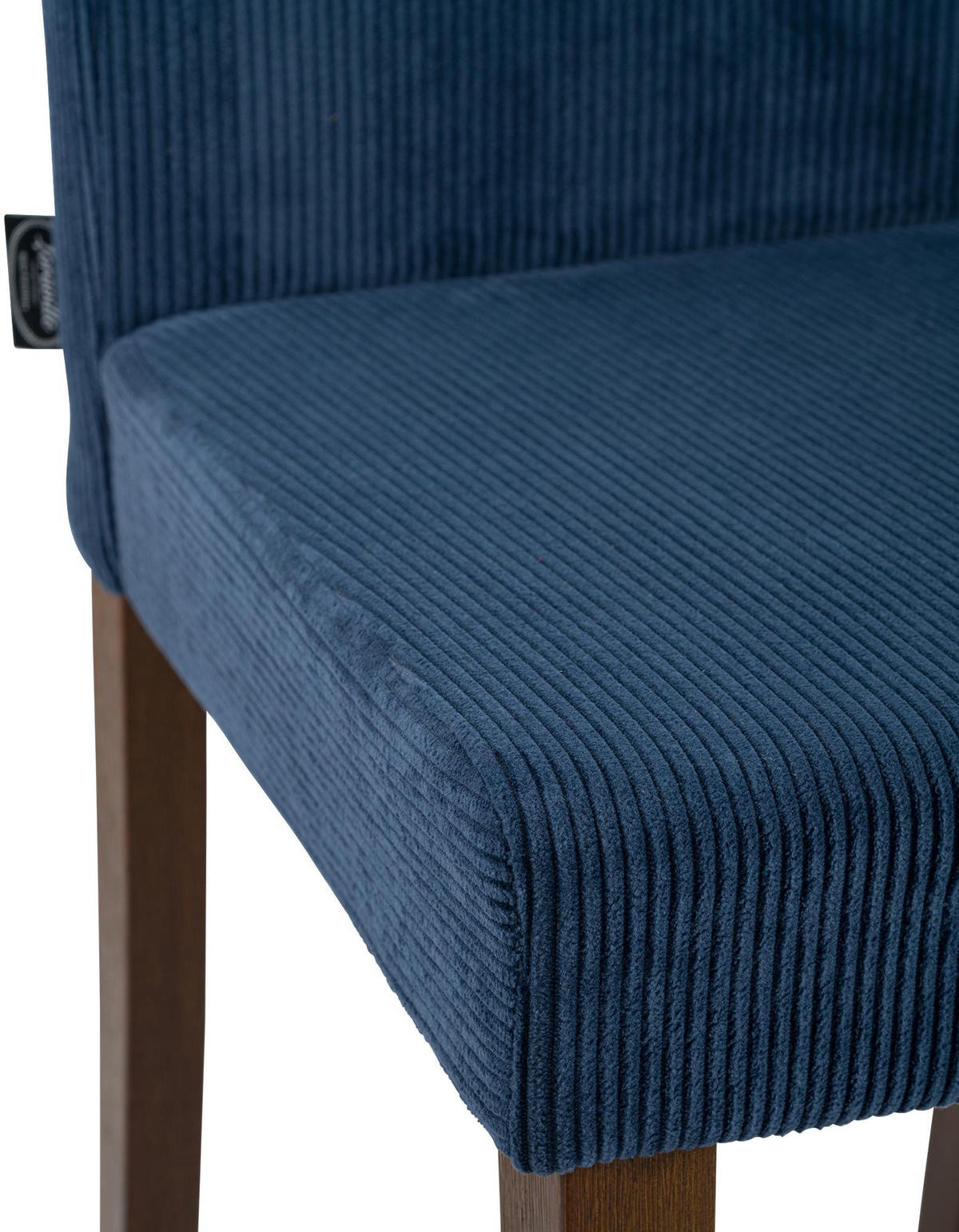 ESSZIMMERSTUHL Cord Blau - Blau, Holz/Textil (41/91/47cm) - CLP