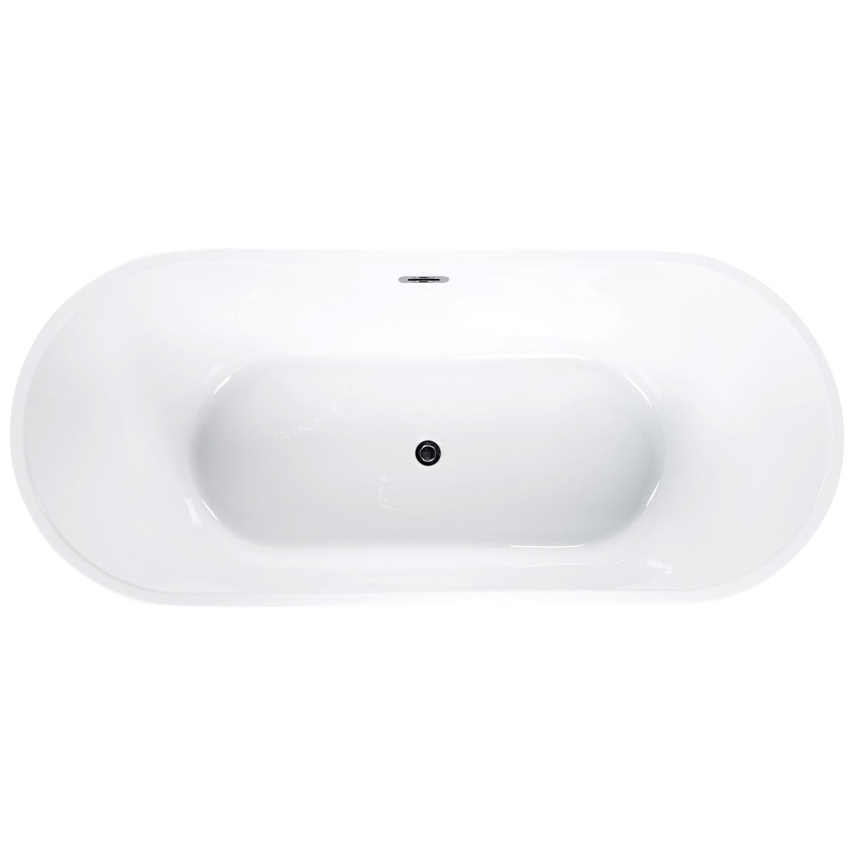 BADEWANNE FREISTEHEND 72x170x59 cm weiß Havana - Weiß, Kunststoff (72/59/170cm) - Beliani