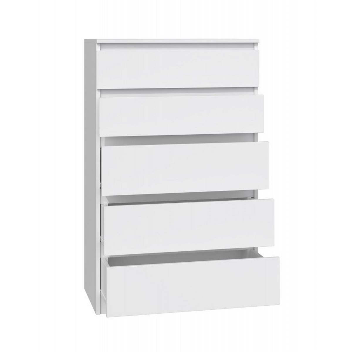 KOMMODE Weiß 70/109,5/40 - Weiß, Holzwerkstoff (70/110/40cm) - RAUMHIRSCH FURNITURE