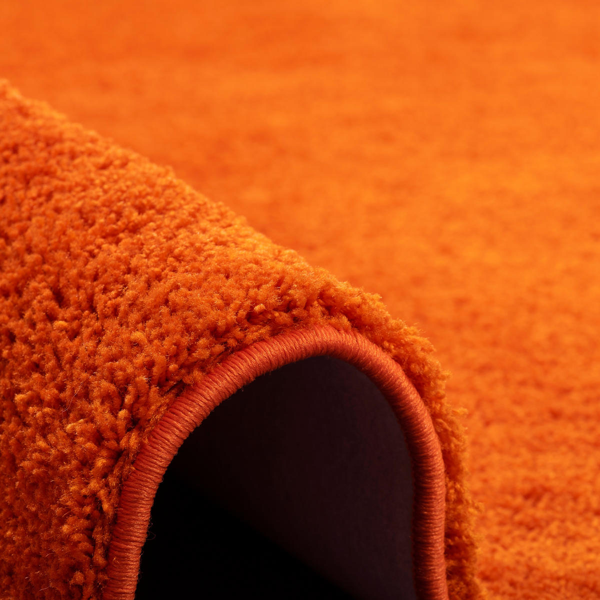 HOCHFLOR SHAGGY TEPPICH PALACE - Orange, Textil (80/160cm) - Snapstyle