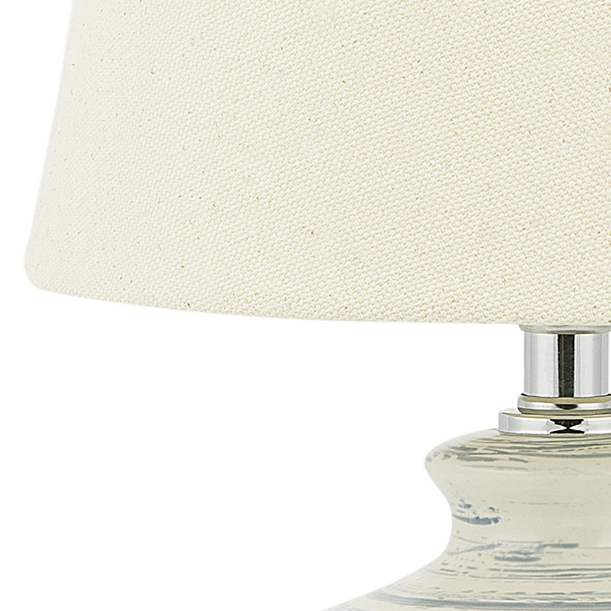 TISCHLAMPE Rosanna 20/20/35 cm - Beige, Keramik (20/20/35cm) - Beliani