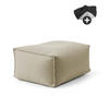 OUTDOOR POUF mit Hülle Der Ruhestifter - Beige, Textil (65/35/55cm) - Mokebo
