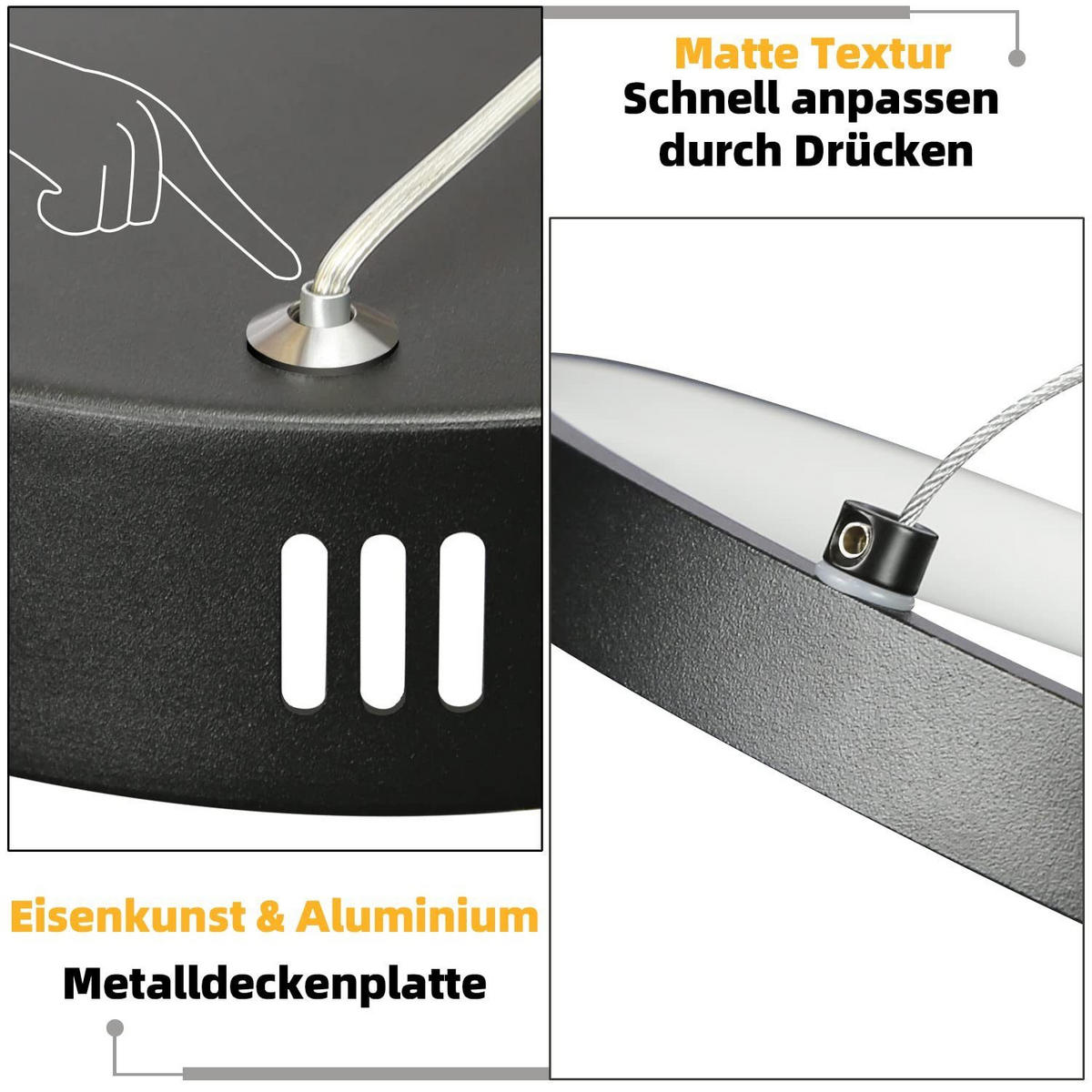 HÄNGELEUCHTE Sphäre 88/32/160 cm - Schwarz, Metall (88/32/160cm) - Nettlife