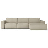 ROHOVÁ pohovka Sellmo, 287 cm - čierna/taupe, textil/plast (166/292cm) - Selsey