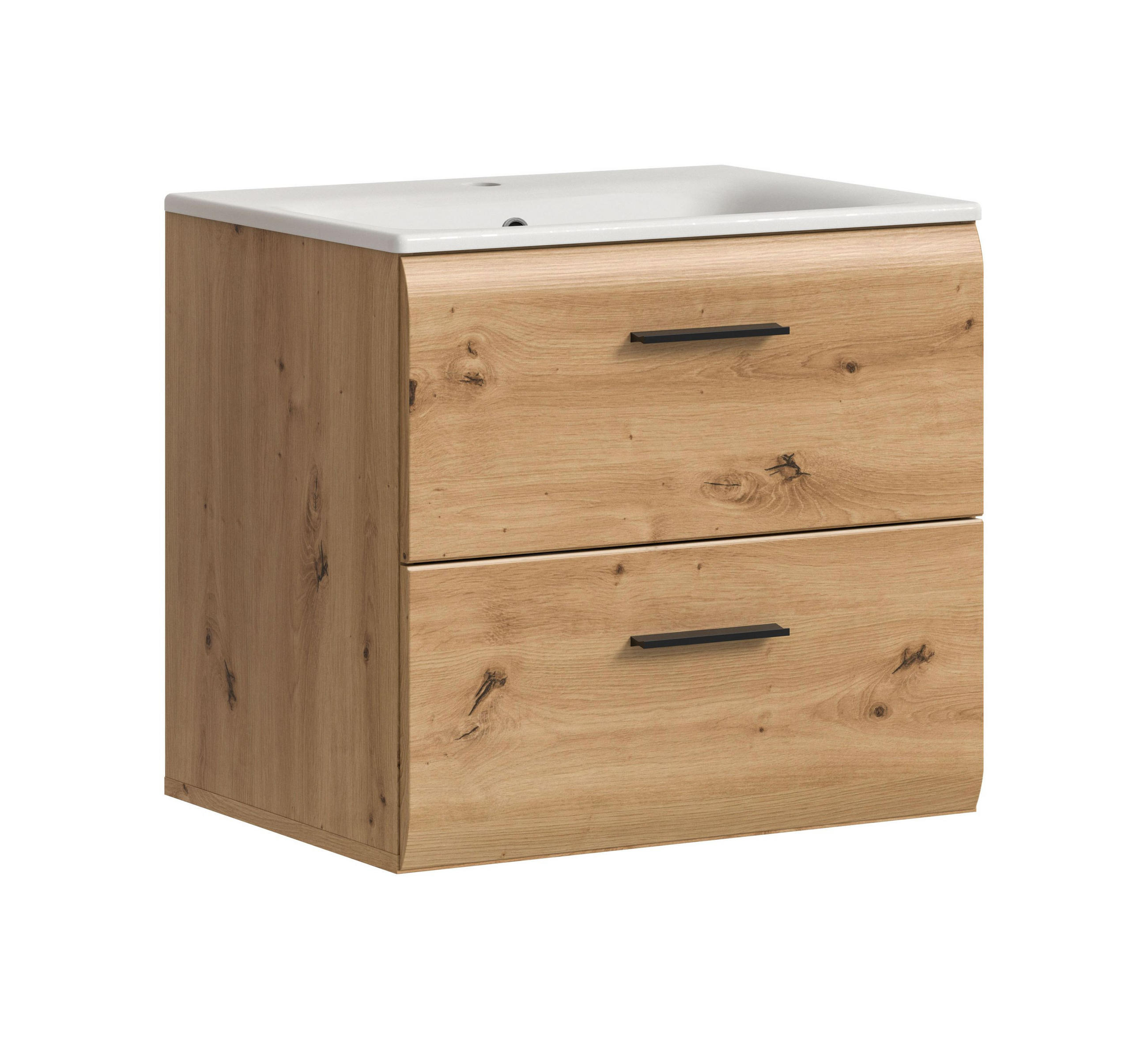 WASCHTISCH inkl. Waschbecken ICE (B/H/T: ca. 60/55/46 cm) in Artisan Oak Nachbildung/Artisan Oak Nachbildung - Eiche Artisan, Holzwerkstoff (60/55/46cm)