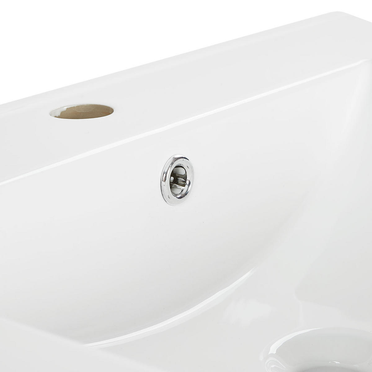 WASCHTISCHKOMBI 80 cm Eiche 3 Teile - Eichefarben, Holz/Keramik (80/124/47cm) - Homestyle4u