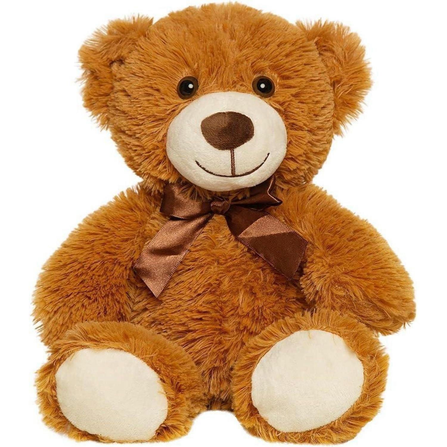 PLÜSCHTIER Teddybär 10-teiliges Set Braun 34 cm - Braun, Textil (25/35cm)
