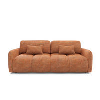 SOFA Vittoria 3 Sitzplätze Orange - Orange, Holz (236/95/121cm) - Petits-meubles