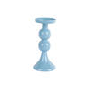 KERZENHALTER Funky Blau 8.5/8.5/19.5 cm - Blau, Metall (8.5/19.5/8.5cm) - Present Time