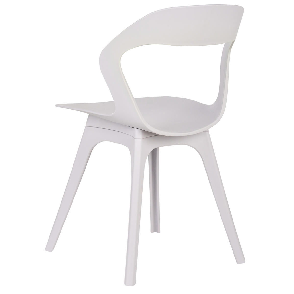 STÜHLEN 4er-Set Taupe Lachania - Taupe, Kunststoff (47/80/45cm) - Beliani