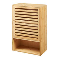 BAD-HÄNGESCHRANK Gjesdal - Naturfarben, Holz (40/60/20cm) - [en.casa]