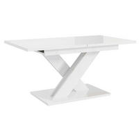 ESSTISCH Weiß Hochglanz Ausziehbar 140 - 180 cm - Weiß Hochglanz, Holzwerkstoff (140/80/75cm) - PROSPERO