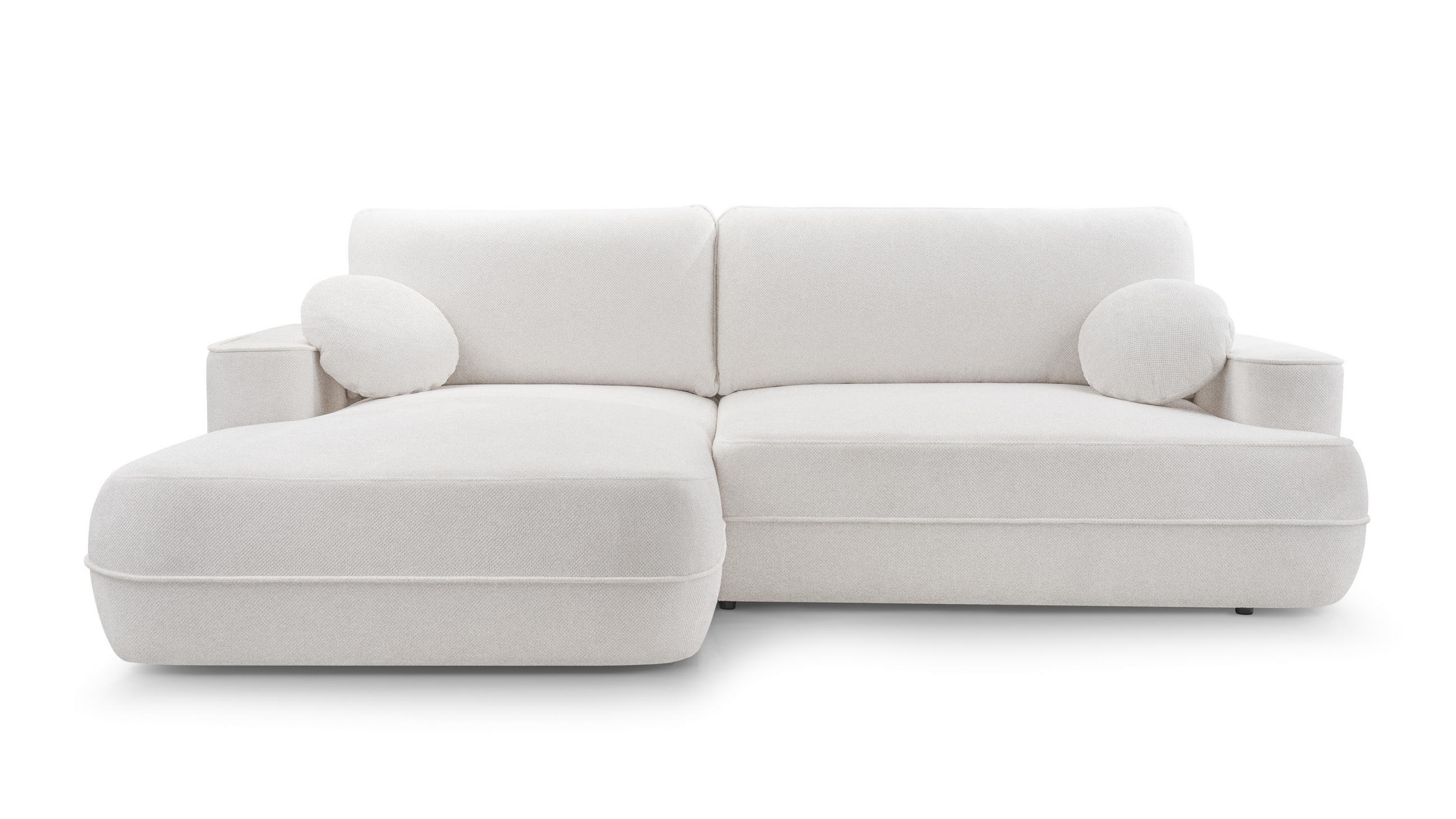 Luxkor24 Ecksofa Weiß 260x168 cm