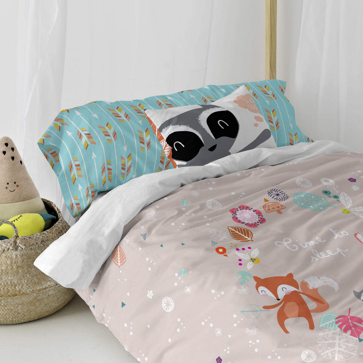 KISSENBEZUG fantasy 50x30 cm mehrfarbig - Multicolor, Textil (50/30cm) - Happy Friday
