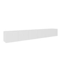 TV-LOWBOARD Weiß RIO Geschlossen Gerillt 300 cm - Weiß, Holzwerkstoff (300/41/40cm) - Sepro Meble