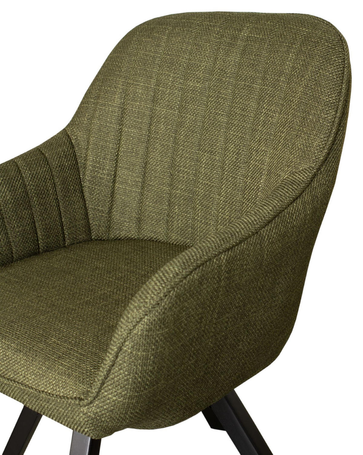 DININGSESSEL Matera - 4er Set - drehbar - grün - Schwarz/Grün, Textil/Metall (59/84/61cm) - bene living