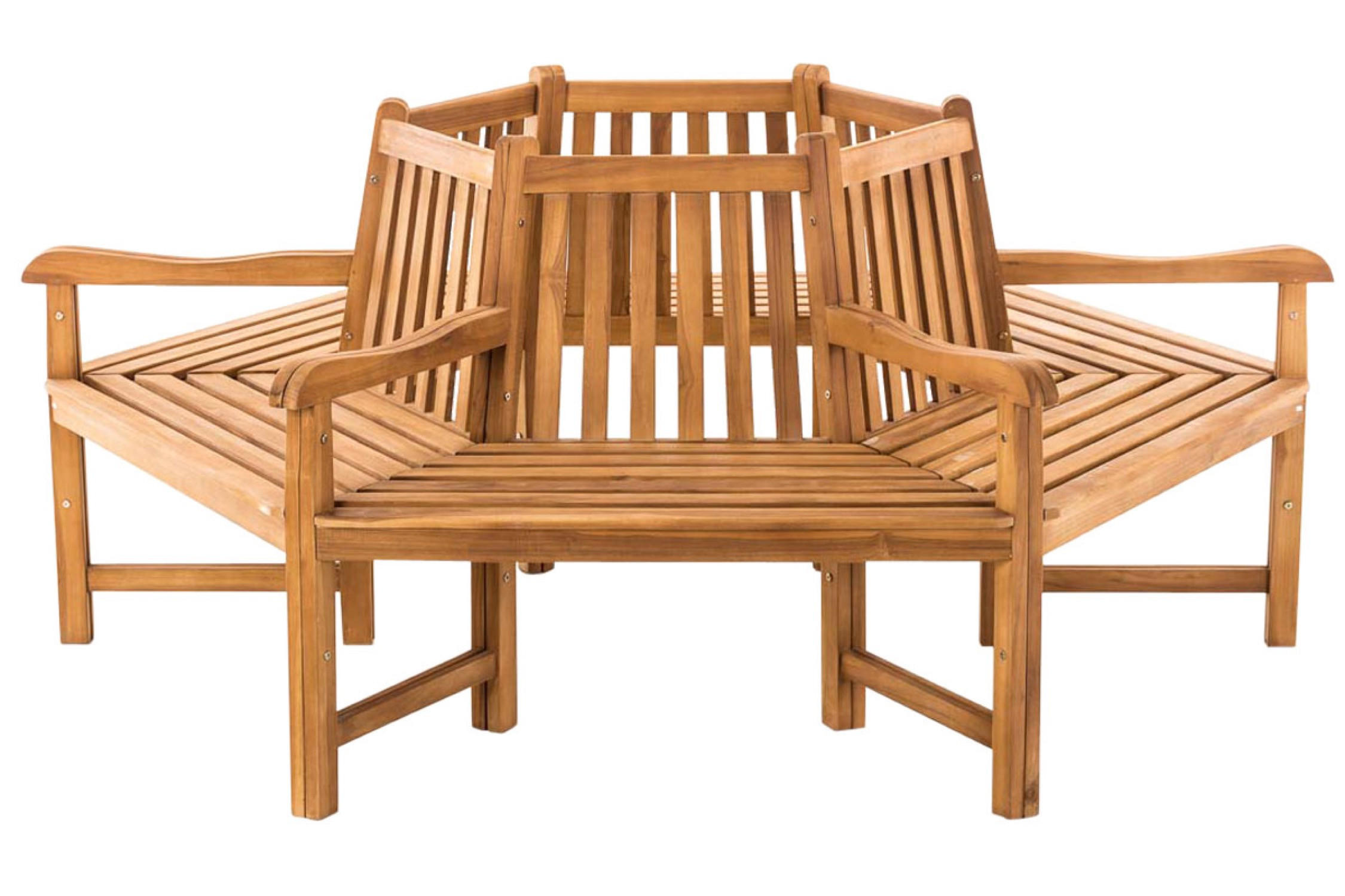 BAUMBANK Sonny mit Armlehnen 200 cm teak - Braun, Holz (200/90/200cm) - TPFGarden