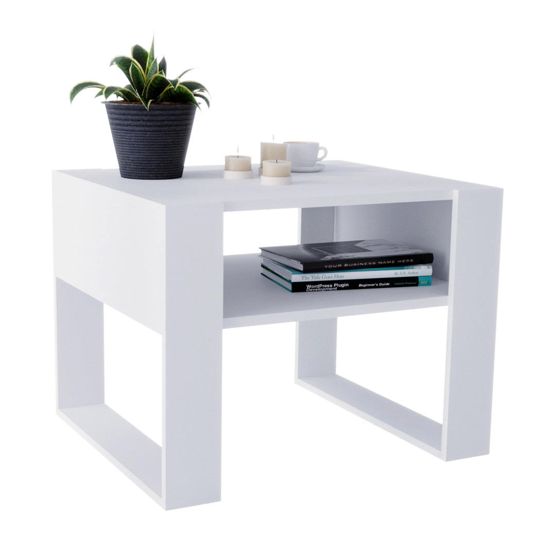 COUCHTISCH KARO 65 - Weiß, Holz (53.6/65/45cm) - Mat-Haus