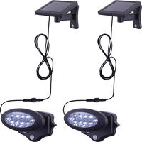 LED STRAHLER Solar Anthrazit 2er Set - Anthrazit, Kunststoff (17/17/11.3cm)
