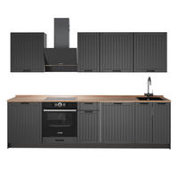 KUCHYŇSKÝ KOUT Fame-Line, Tmavě šedá/Antracit, 280 cm, PD Dub - tmavě šedá/antracitová, kompozitní dřevo (280/82/60cm) - Vicco