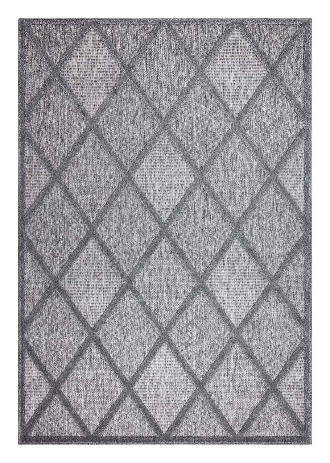 OUTDOOR-TEPPICH Santorini 457 Anthrazit 140x200 cm - Anthrazit, Textil (140/200cm) - carpet city
