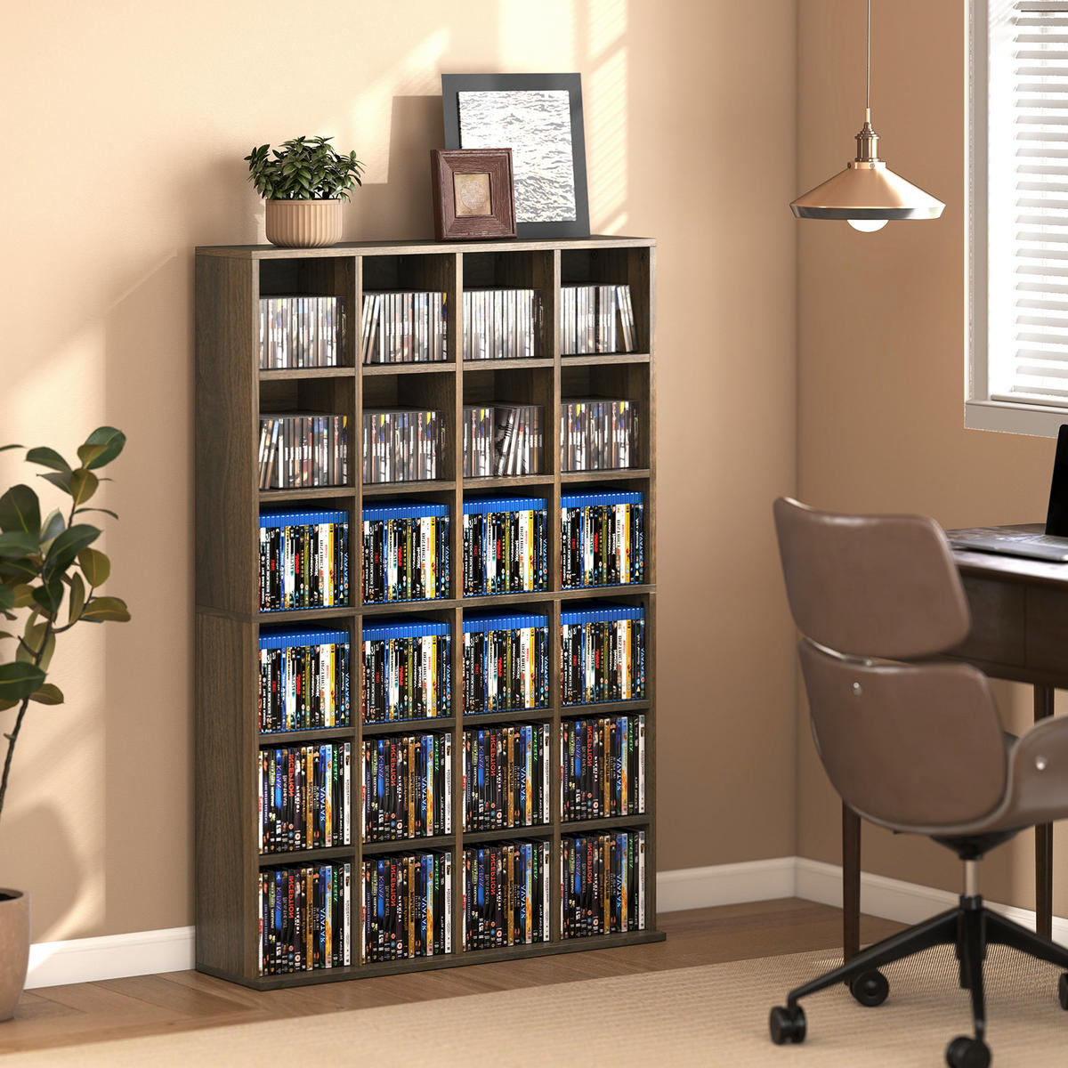 CD-REGAL DE-14505 mit verstellbaren Böden Braun - Braun, Holzwerkstoff (20/130.5/89cm) - ComfortXL
