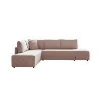 SCHLAFSOFA SADIRA Taupe Cord - Taupe/Schwarz, Kunststoff/Textil (288/209cm) - KAWOLA