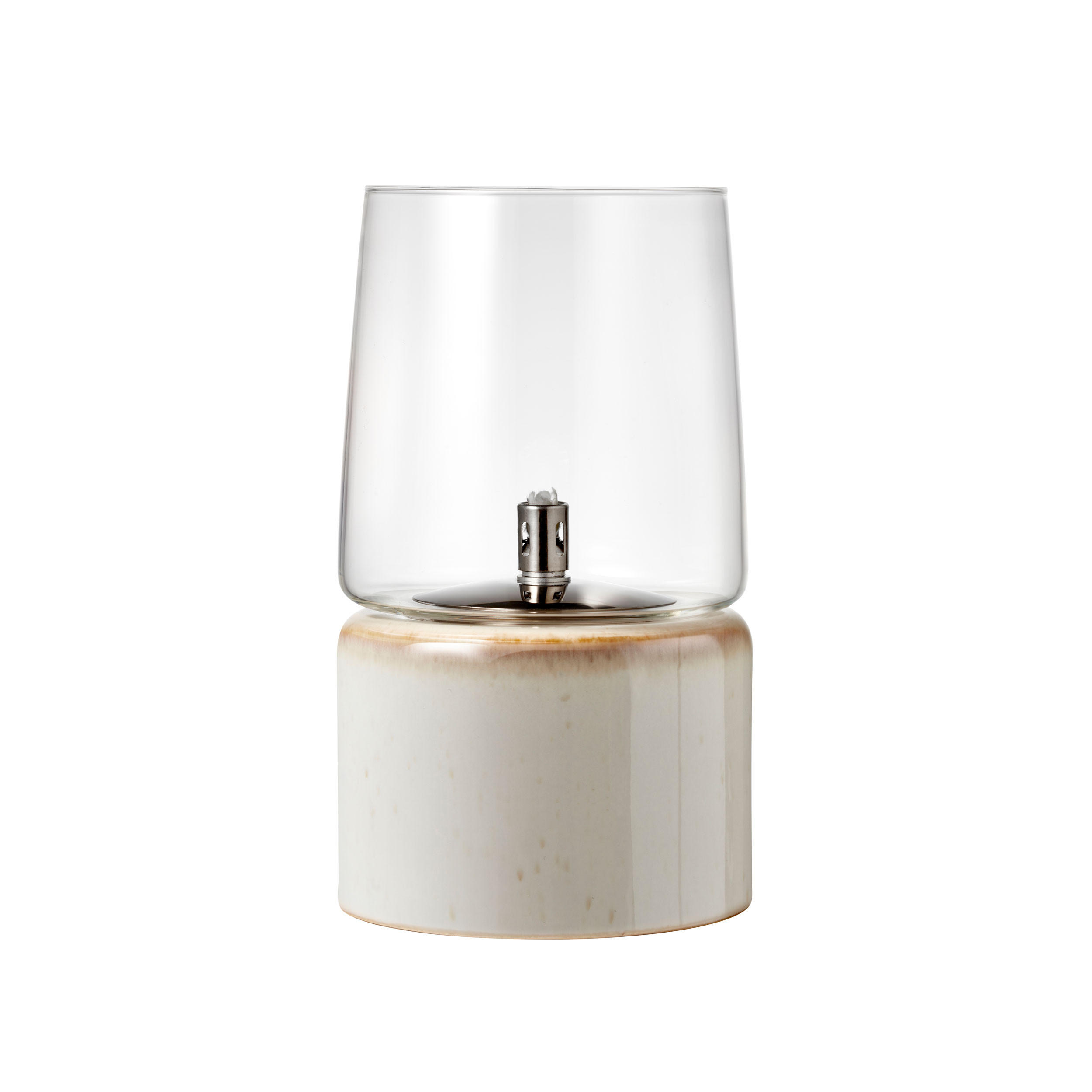 ÖLLAMPE Gastro D15 x 26 cm Creme Steingut/Stahl/Glas - Beige, Keramik (17/29.5/17cm) - Bitz