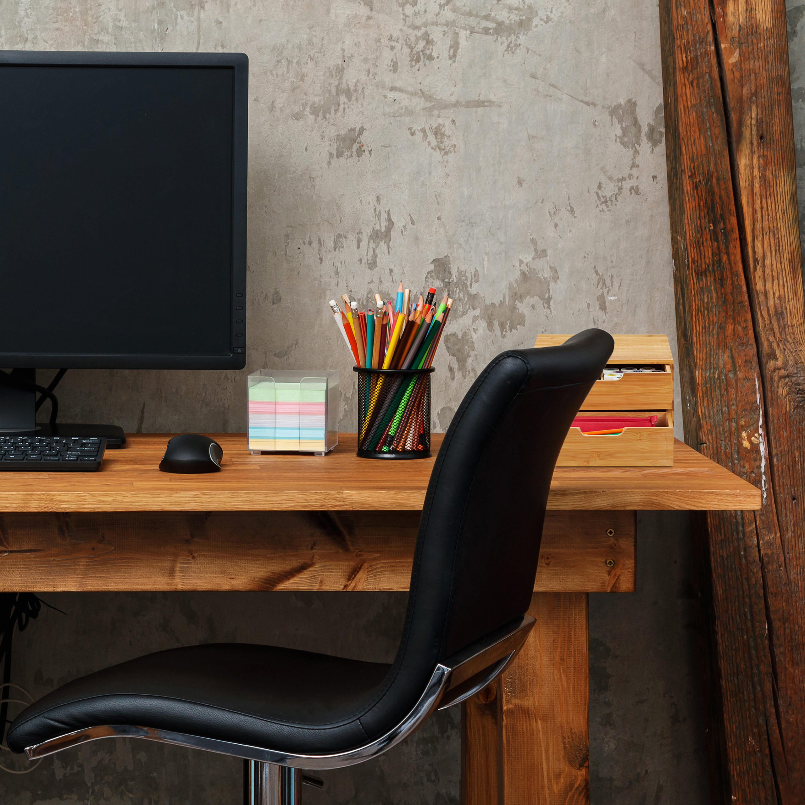 SCHUBLADENBOX - Hellbraun, Holz (31/30/18cm) - Relaxdays