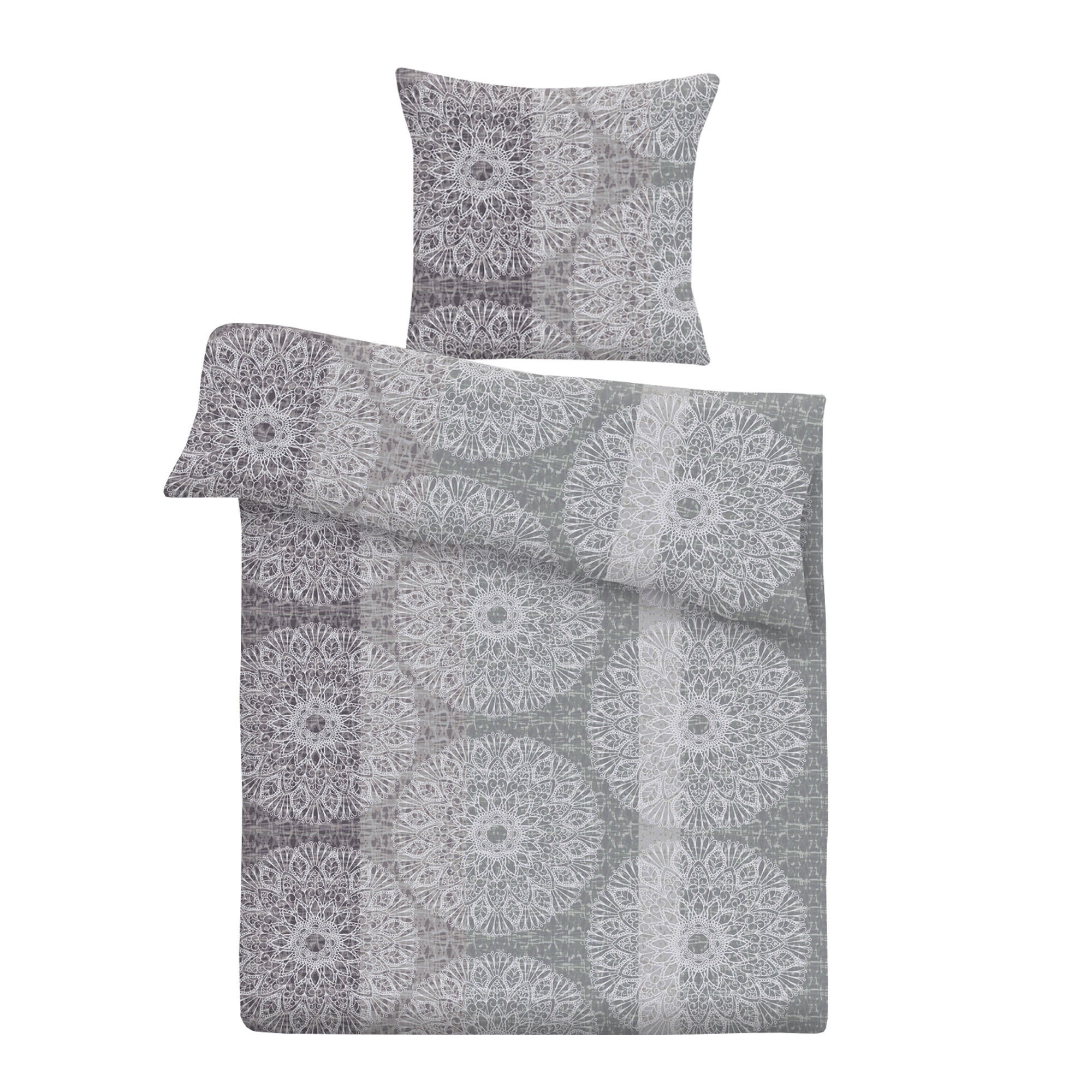 BETTWÄSCHE-SET (135x200cm) - Lanzarote - Grau, Textil (135/200cm) - Bestlivings